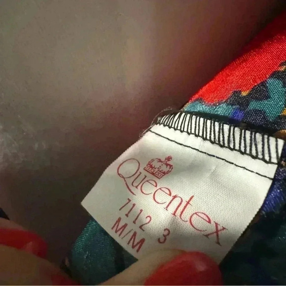 Vintage red rose satin cami  M coquette goth - Picture 6 of 6